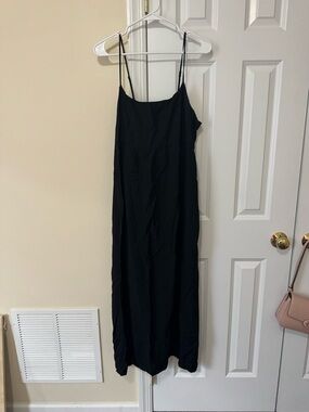 Classic Black Dress - Elegant Women's Spaghetti Strap Dress